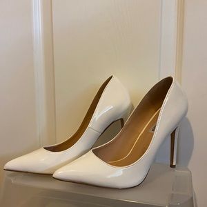 Steven Madden White Heels